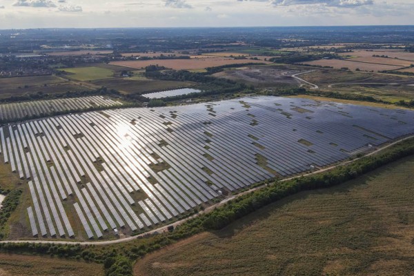 UK solar construction on landfill